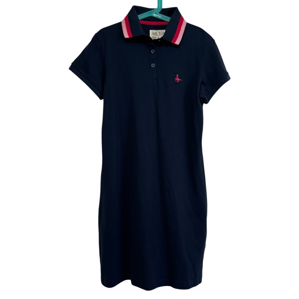 NEW Jack Wills Shirt Polo Dress Navy Blue Girls Size 12-13Y